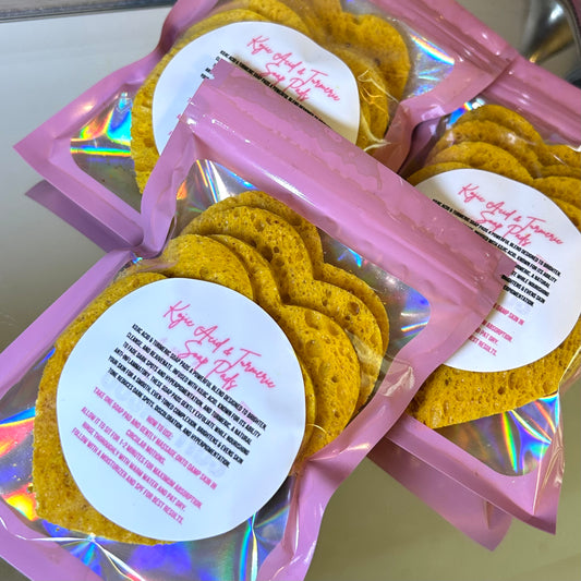 Reusable Kojic Acid and Turmeric Soap pads