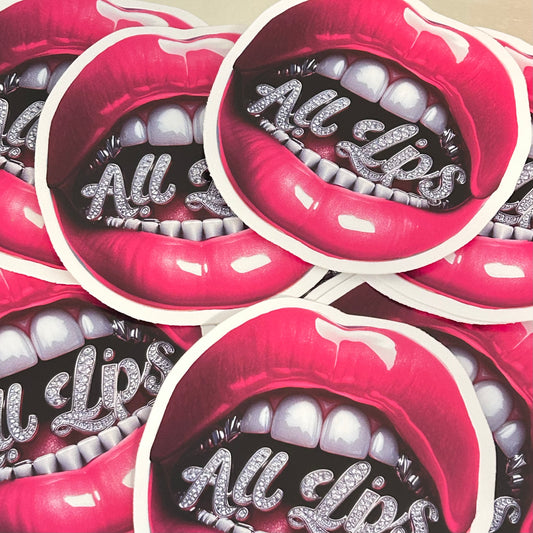 All Lips sticker
