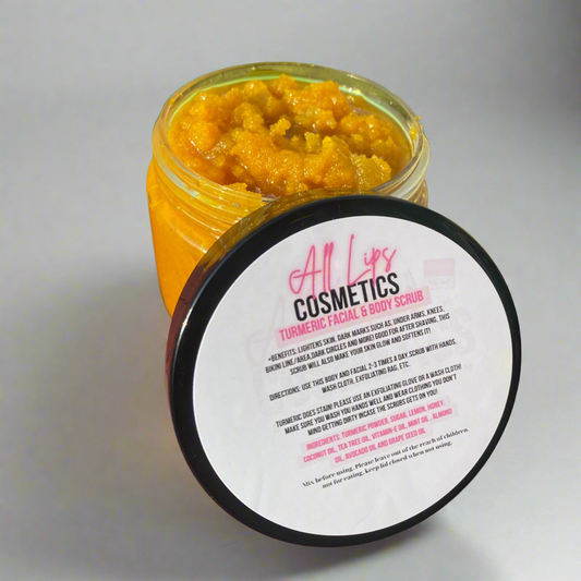 Turmeric sugar scrub