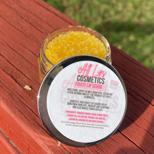 Pineapple fruity lip scrub